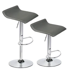 ELECWISH SET OF 2 BAR STOOLS OW002 - GRAY