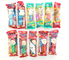 11 PEZ Christmas Icee Polar Bear Elf Reindeer Santa Mrs Claus Dispensers 5.9