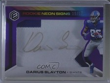 2019 Elements Rookie Neon Material Signs Prime 15/15 Darius Slayton Auto fm0
