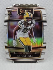 2021 Panini Select - Concourse Eric Stokes White /99 Prizm Die-Cut (RC)