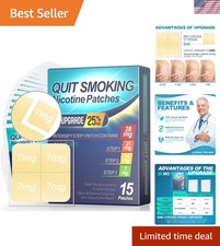 Nicotine Patches - 7mg. Quit Smoking Aid 15 Patches 