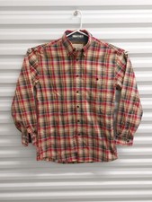 The Orvis Co Sporting Heavy Plaid Shirt Mens Medium Long Sleeve Button Down T