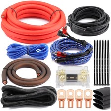High Power 1/0 Gauge OFC Amp Wiring Kit 6000W