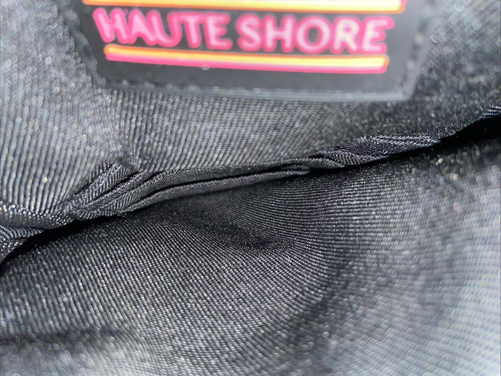 Haute Shore Crossbody Bags 1 Black Neoprene & 1 Champagne Puffer Cell Phone Bag