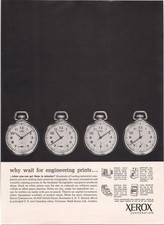 XEROX Vintage Magazine Ad 1962 Engineering Prints Copyflo