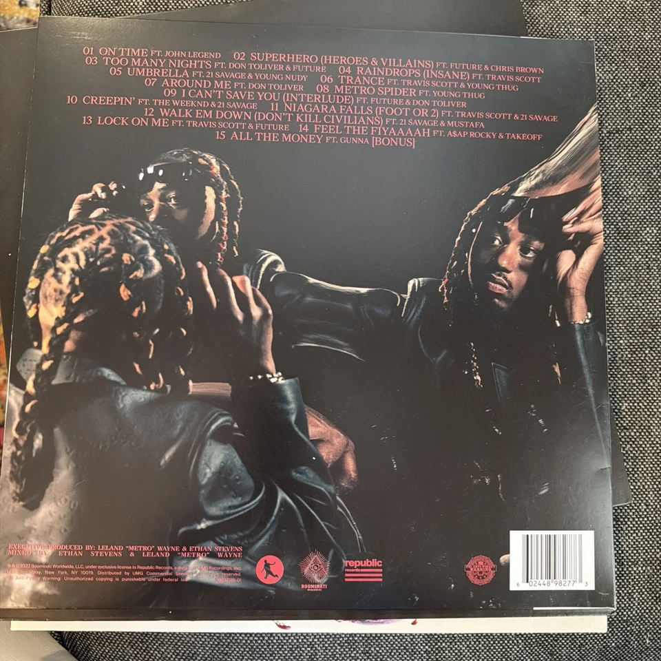 Metro Boomin Heroes & Villains Travis Scott Rodeo Mac Miller Circles more NM !!! Foto 2 de 4