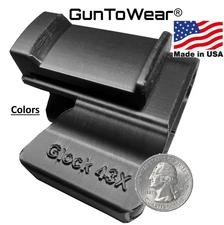 GLOCK 43X, 43, 48 Holster In Waistband IWB Conceal Carry. USA Made, Ships FREE