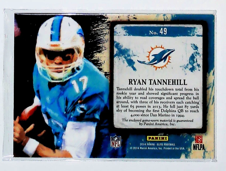 2014 Panini Elite #49 Ryan Tannehill Gridiron Jersey Kings #/199 - Image 2 of 2