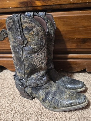 Durango- DB5589- Concho Harness Boot- Mrns Western Cowboy Boots Size 8 5
