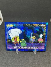 2025 Topps Chrome SpongeBob SquarePants Sapphire PUT THE MONEY IN BAG #93