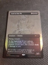 MTG RAINBOW FOIL LORD OF THE PIT - SECRET LAIR KIERAN YANNER SKETCH ART