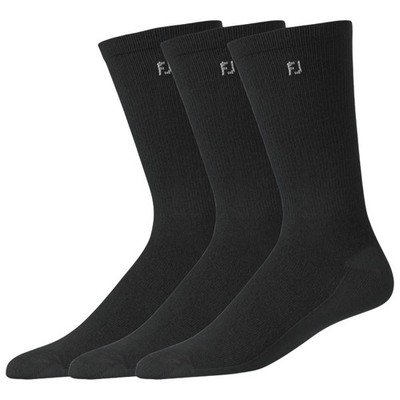 FootJoy Herren Golf ProDry leichte Crew Socken 3 Paar atmungsaktiv feuchtigkeitsableitend