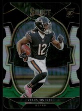 2022 Select Velus Jones Jr. #63 Black & Green Prizm Die-Cut