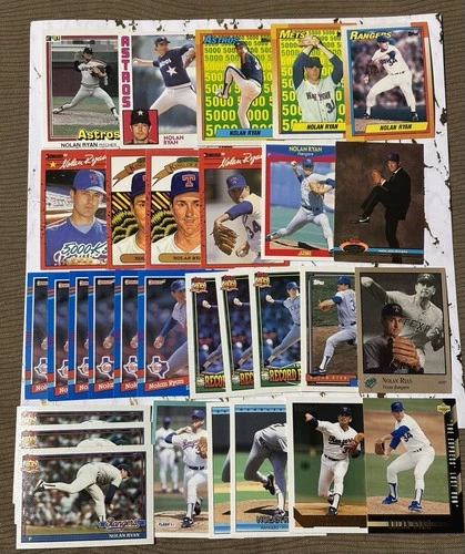 Nolan Ryan Baseball Card Lot 30 Cards Total Inserts 1981 Donruss 1984 Topps