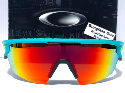 NEW Oakley SPHAERA Matte Celeste Black Neuron PRIZM Ruby Lens