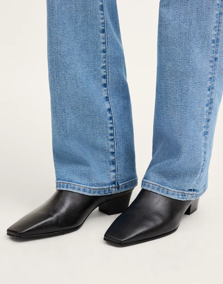 Madewell Women's Lexie Black Leather Ankle Bootie style NX060 $228