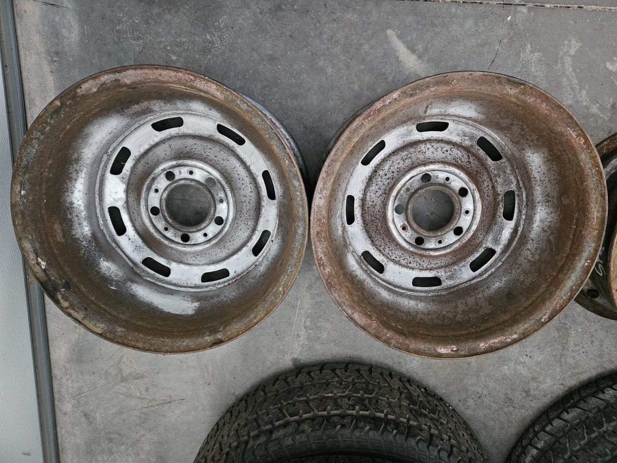 1972-1974 AMC 15x7 8 slot Steel Rally Wheels AMX Javelin Gremlin X