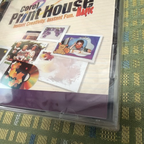 Vintage PC Software Corel Print House Magic -  Windows 95 98 - New - Open Box - Afbeelding 2 van 10