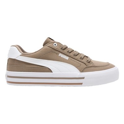 PUMA Court Classic Vulcanized Formstrip Lace Up  Mens Brown Sneakers Casual Shoe