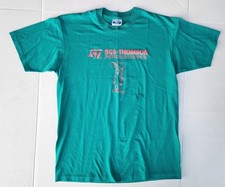 Vintage 80's SGS-Thomson Microelectronics Green Shirt Size Large Made In USA