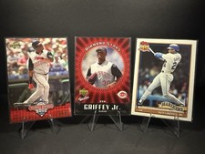  Ken Griffey Jr. Lot of 3 Baseball Cards Reds Mariners MLB