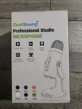 ZealSound Podcast Microphone for PC, Noise Cancellation USB Mic with Gain,...