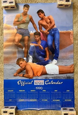 Official American Male Calendar 1990 Poster 22.5x34.5 Rolled | eBay