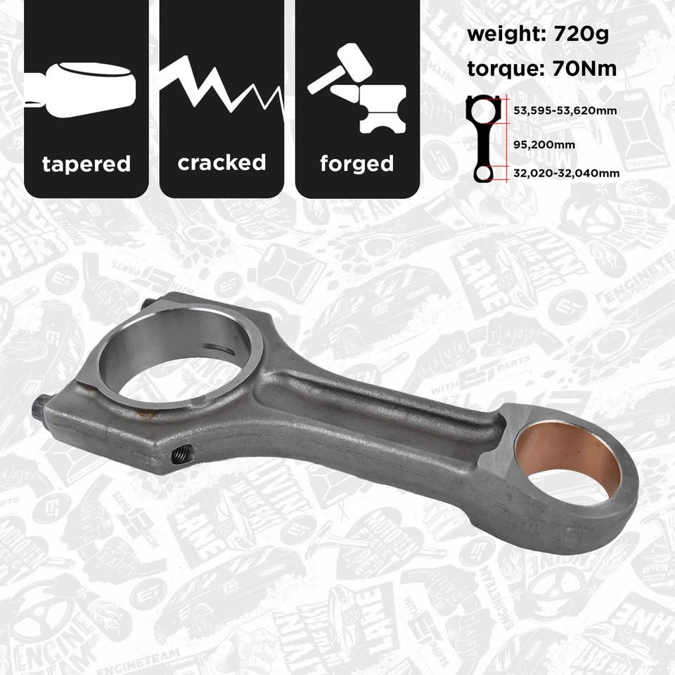 Bielle BMW MINI 2,0 11247807345 11248473776 11248508023 N47D20C N47D20D N47D20A - Photo 2/2