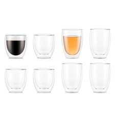 Bodum Pavina 8tlg. Gläser-Set 4 x 0.25 4 x 0.35 Liter doppelwandig isoliert
