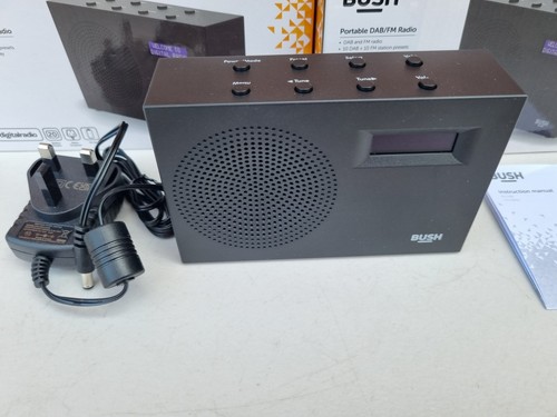 Joblot of 4 Bush Portable DAB / FM Radio, Black. Lot of 4 Bush BD-1709 Portable - Picture 8 of 24