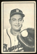 1953 Bowman B&amp;W #30 Walker Cooper Milwaukee Braves