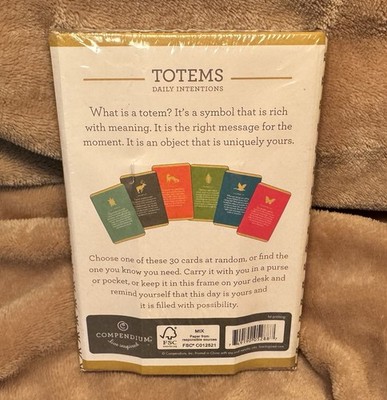 New Totems Daily Intention Compendium Inspiration Energy Focus 30 Card Deck NIP