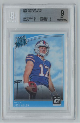 2018 Donruss Optic Rated Rookie Josh Allen BGS 9 Bills #154 C98