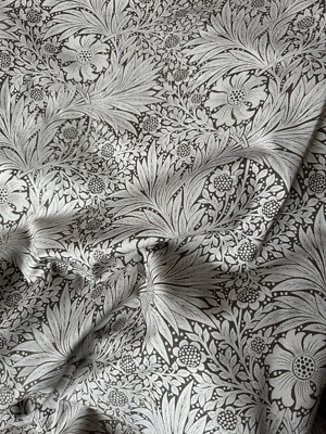 WILLIAM MORRIS VORHANGSTOFF Ringelblume 2,5 METER FOSSIL & STONE 100% BAUMWOLLE
