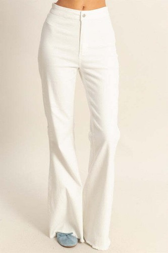 HYFVE Raw Hem High-Waist Washed Flared Jeans - Bild 3 von 6