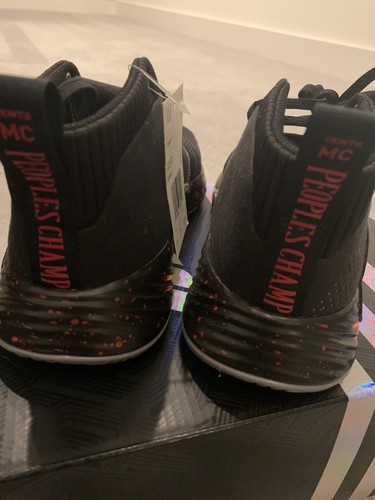 adidas Dame 5 - Black/Red Basketball Shoes (Youth 6) - Picture 5 of 8