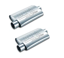 Borla 40659 ProXS Universal Muffler - 2.5" Offset Inlet / Center Outlet (PAIR)