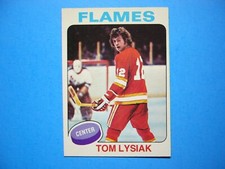 1975/76 O-PEE-CHEE NHL HOCKEY CARD #230 TOM LYSIAK NM SHARP!! 75/76 OPC