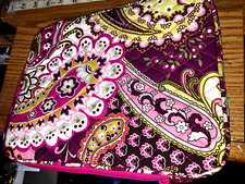 NWT  38 Vera Bradley Very Berry Paisley Tablet I Pad Sleeve Case Zipper