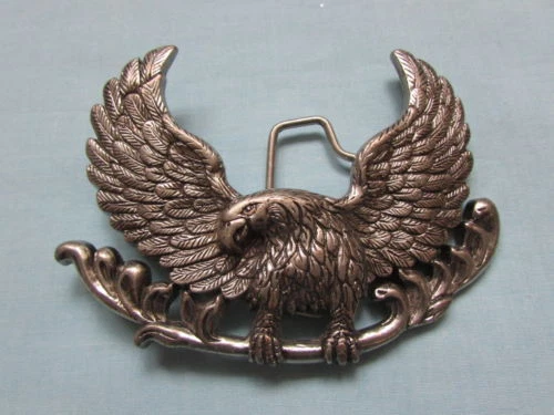 BOUCLE DE CEINTURE EAGLE / AIGLE - DECORATION USA / HARLEY /BIKER /CHOPPER - Photo 1/1
