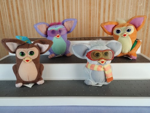 Einzigartiges Hasbro Emoto-Tronic Furby McFurby McDonald’s Happy Meal Plüsch komplettes Set