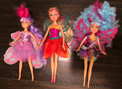 Zuru Funville SPARKLE GIRLZ 12-inch Barbie Fashion Doll  Lot 3 Rainbow