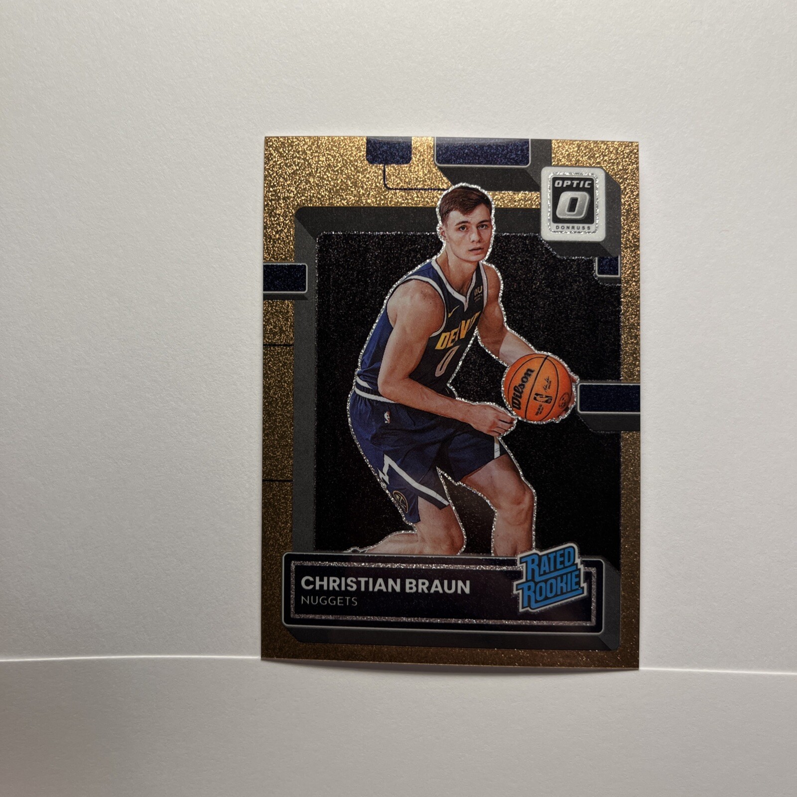 2022-23 Donruss Optic Christian Braun Rated Rookie Copper Glitter SP /99 #238