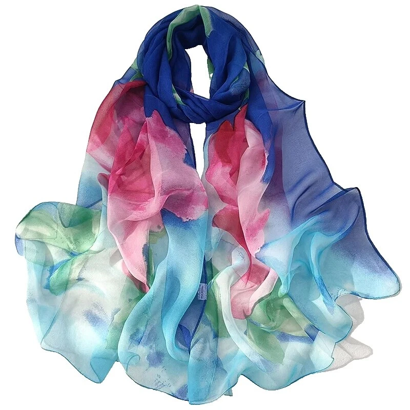 Bufandas y estolas Floral con brillo para De mujer