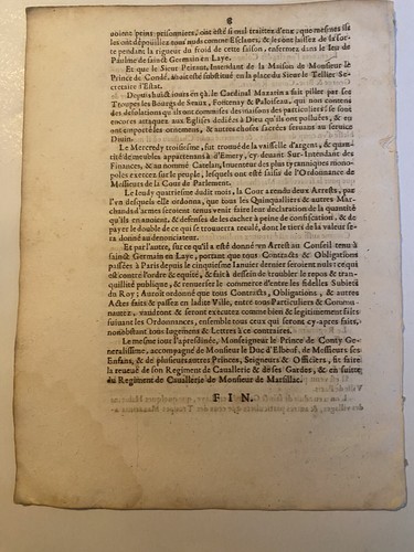 Très rare périodique de la Fronde Le Courrier François de 1649, complet en 12 N° - Imagen 6 de 24