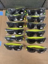 Sunglasses Lot Of 12 Pair Y2K Fashion Eyewear Black  Lime UV Eye Protection