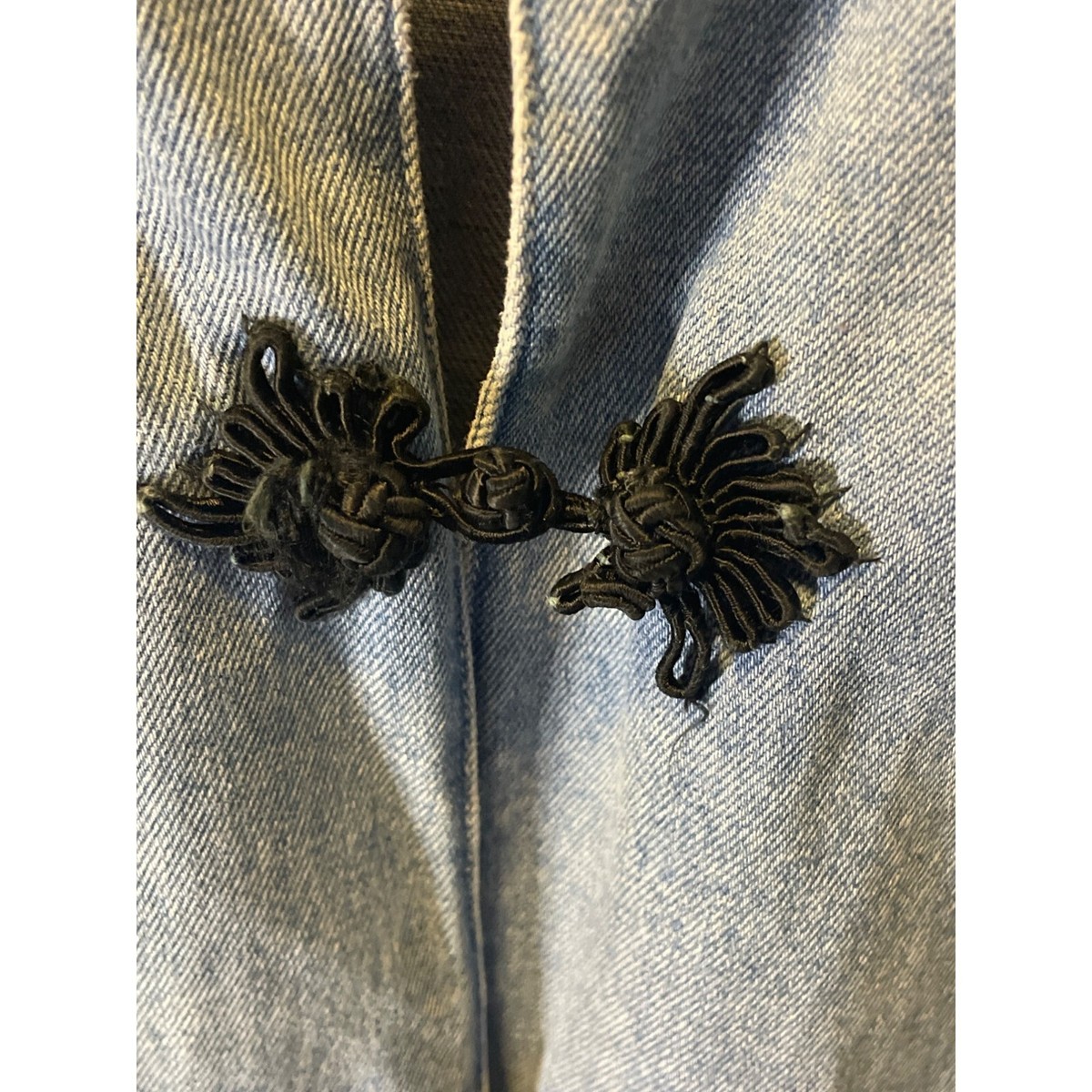 Vintage 80s 90s Seruchi Denim Asian Inspired Jacket Sz 14 | eBay