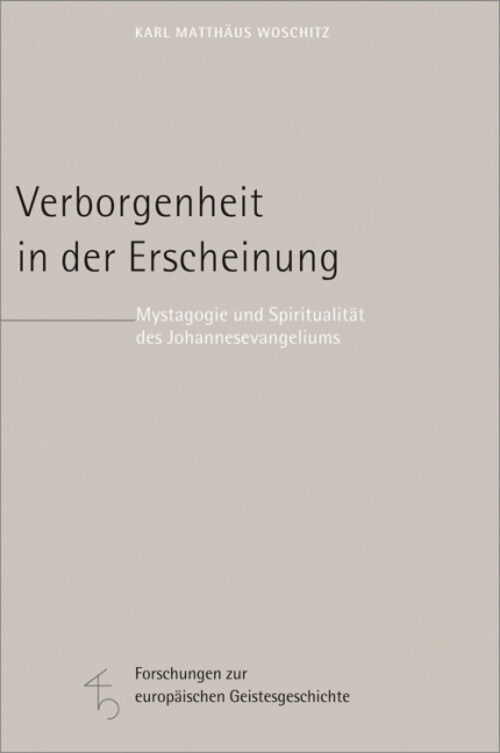 Thumbnail - Verborgenheit In Der Erscheinung Karl M. Woschitz Buch 568 S. Deutsch