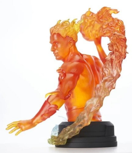 Diamond Select Toys Marvel Comics Human Torch 1:6 Limited Edition Bust - Picture 10 of 15