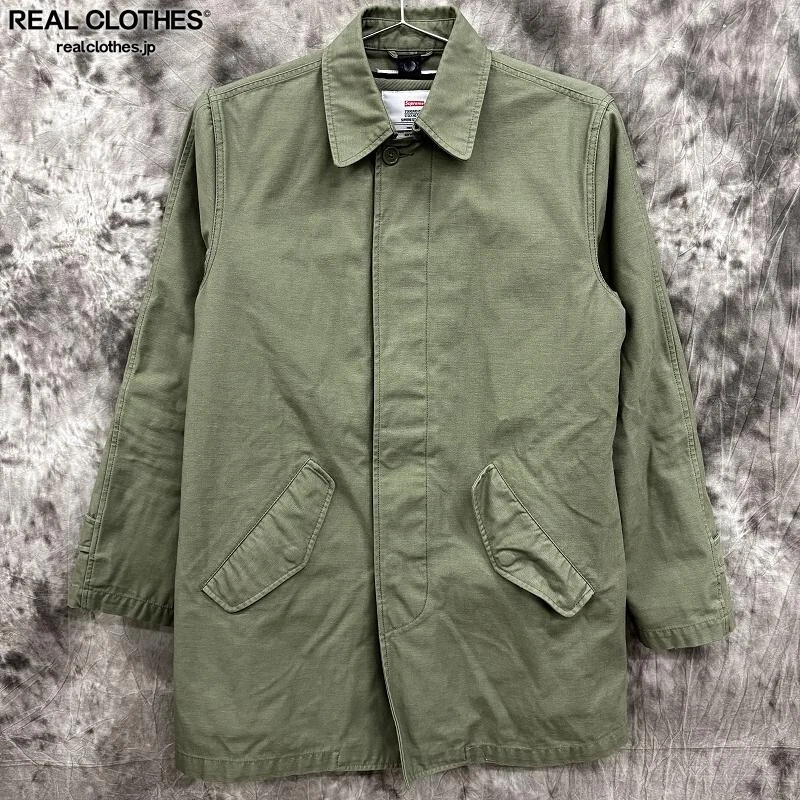Trench coat vert armée Supreme 12AW taille S fabriqué en Chine